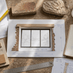 agrandir fenetre maquette et outils chantier