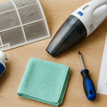 climatiseur nettoyage filtre et outils