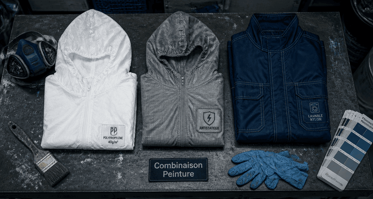 combi peinture antistatique et jetable vue d'ensemble