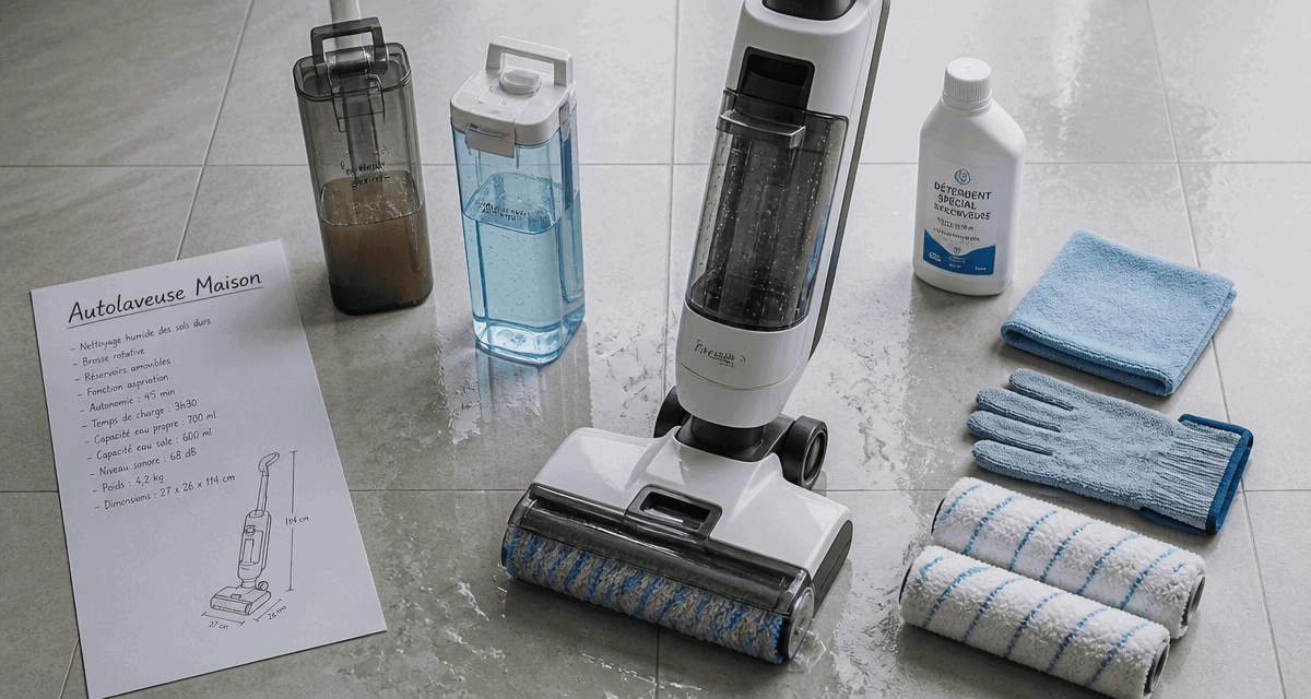 meilleure autolaveuse particulier vue accessoires carrelage