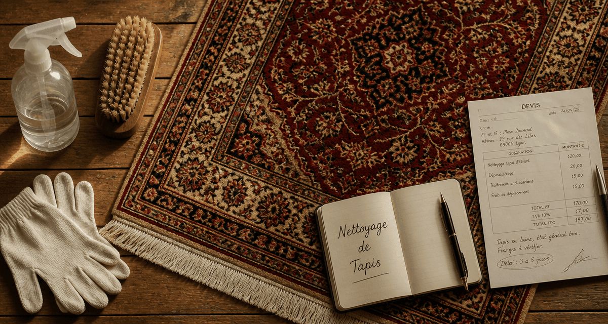 ou faire nettoyer un tapis avec accessoires atelier