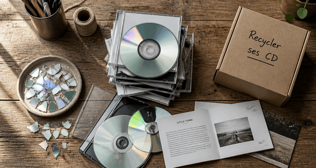 ou jeter les cd sur un bureau recyclage