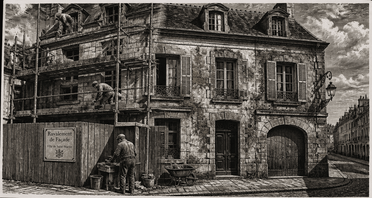 Ravalement de façade tous les combien, immeuble ancien en travaux