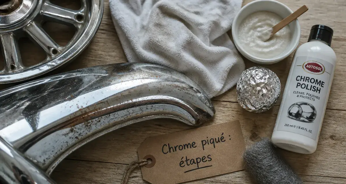 Comment nettoyer du chrome piqué : éclat et corrosion stoppée