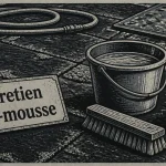 Eau de javel sur enrobé : mousse dans les joints, entretien anti-mousse
