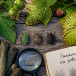 Punaise de jardin sur feuilles de tomates