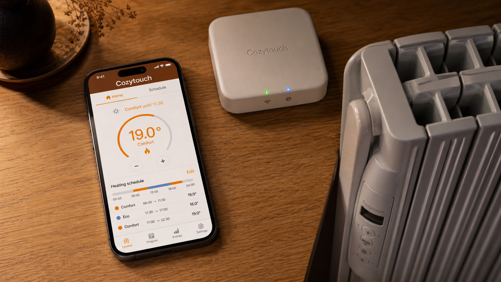 Radiateur connecté Thermor avec application de pilotage intelligent et économies