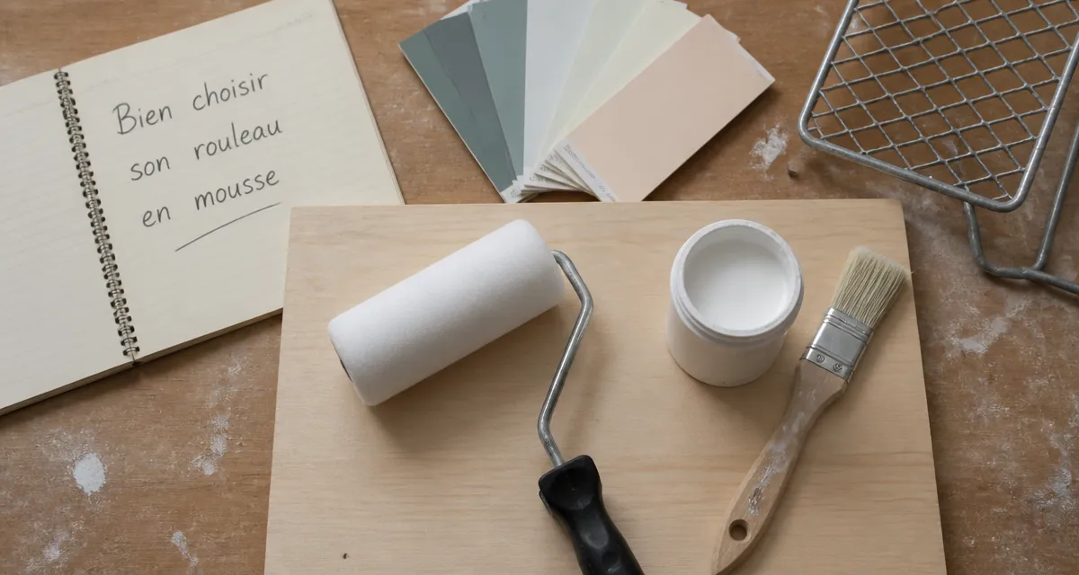 Rouleau en mousse pour quelle peinture sur plan de travail