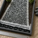 Allée en gravier : maquette de stabilisation et calcul des besoins