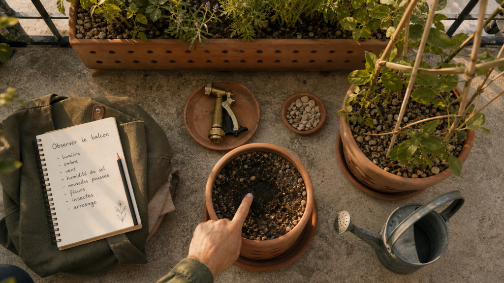 Créer un coin de verdure sur son balcon avec contenants et plantes adaptées
