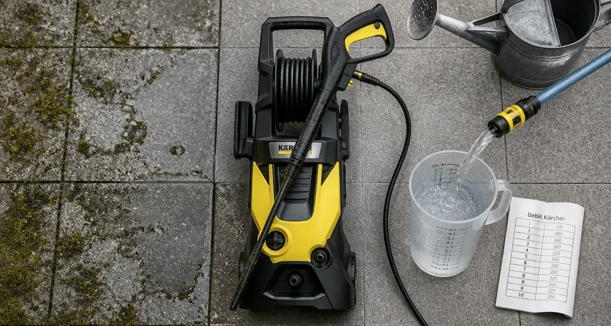 Kärcher consommation eau : 420 l/h K4