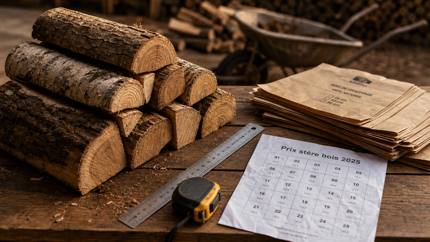 Prix du stere de bois 2025 : bûches et guide des facteurs de prix