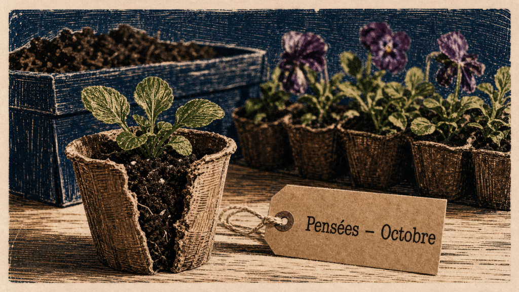 Quand planter des pensées en octobre : godet et semis Viola