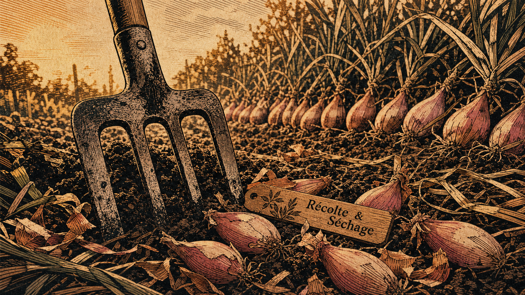 Quand recolter les échalotes : récolte et séchage au potager