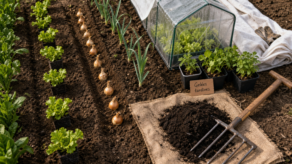 Que planter en avril au potager : laitues, pommes de terre et semis sous abri