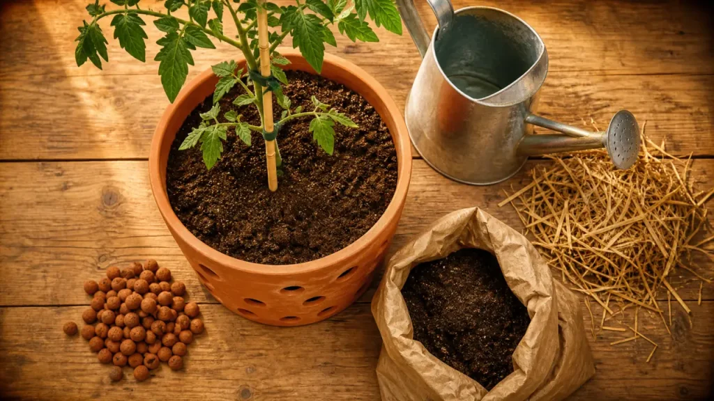 Cultiver des tomates en pot : 30 à 40 cm, 6 à 8 h de soleil et les pièges à éviter