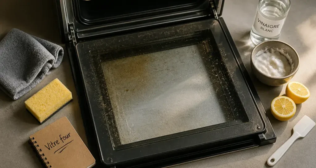Vitre du four brûlée, graisse incrustée : la méthode simple pour la nettoyer sans rayer
