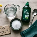 Dosage désherbant vinaigre sel liquide vaisselle