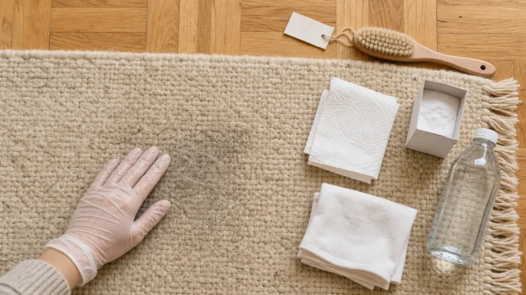 Tapis en laine : pourquoi l’eau chaude et le frottement l’abîment