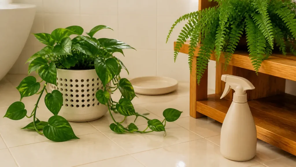 Plantes faciles pour salle de bain : 7 variétés à l’aise entre 15°C et 25°C, même en lumière indirecte