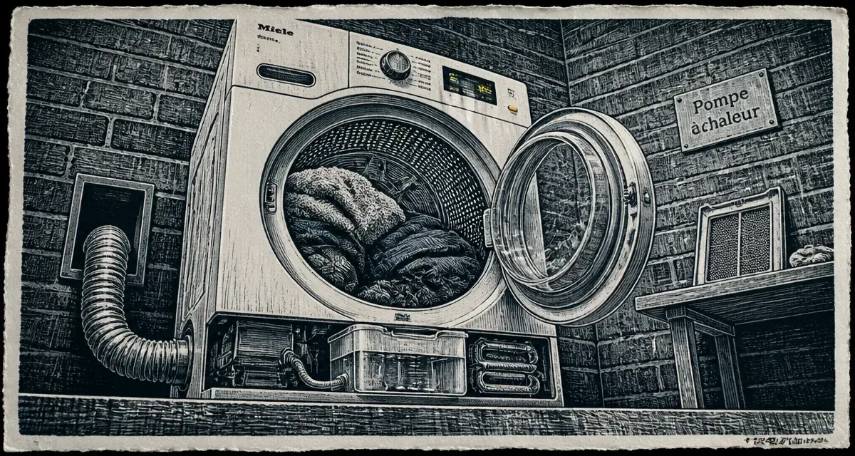 Comment fonctionne un sèche-linge : pompe à chaleur, condensation, évacuation