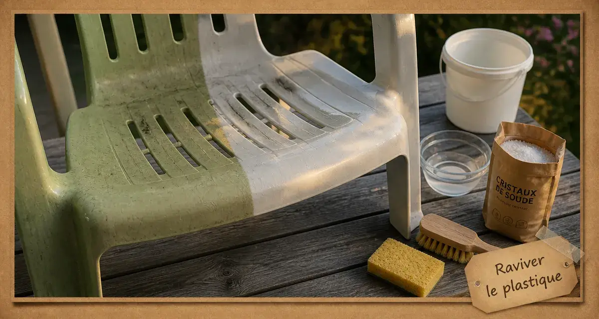 Comment raviver un salon de jardin en plastique vert : nettoyage et éclat du plastique