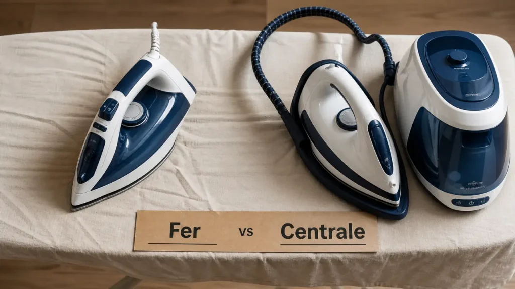 Centrale vapeur ou fer à repasser : vapeur, autonomie, prix, le vrai critère de choix
