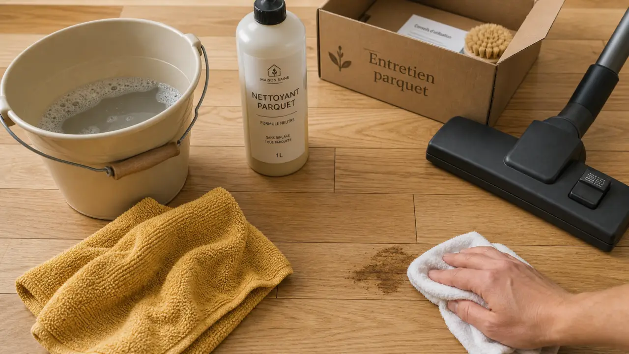 Nettoyer les parquets : microfibre et produit pour bois brut, huilé ou vitrifié