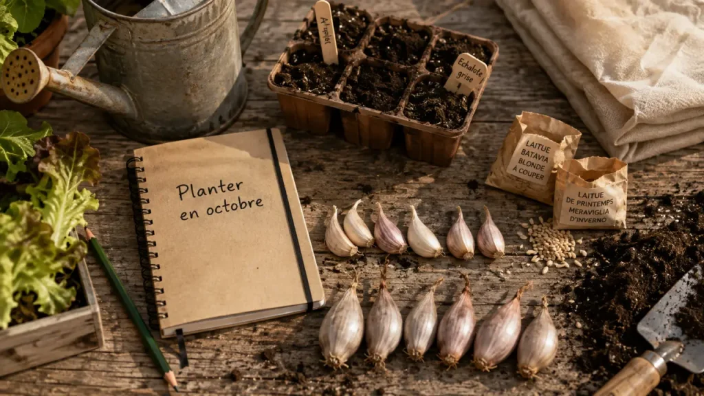 Ail, salades d’hiver et récoltes de printemps : que planter en octobre au potager ?
