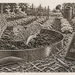 Répulsif naturel limace : ruban de cuivre anti-limaces dans un potager