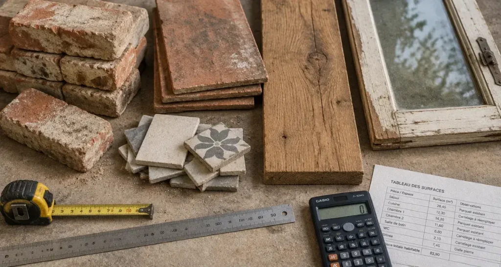 Matériaux de construction de récupération : contrôlez l’état, les quantités et la compatibilité avant l’achat