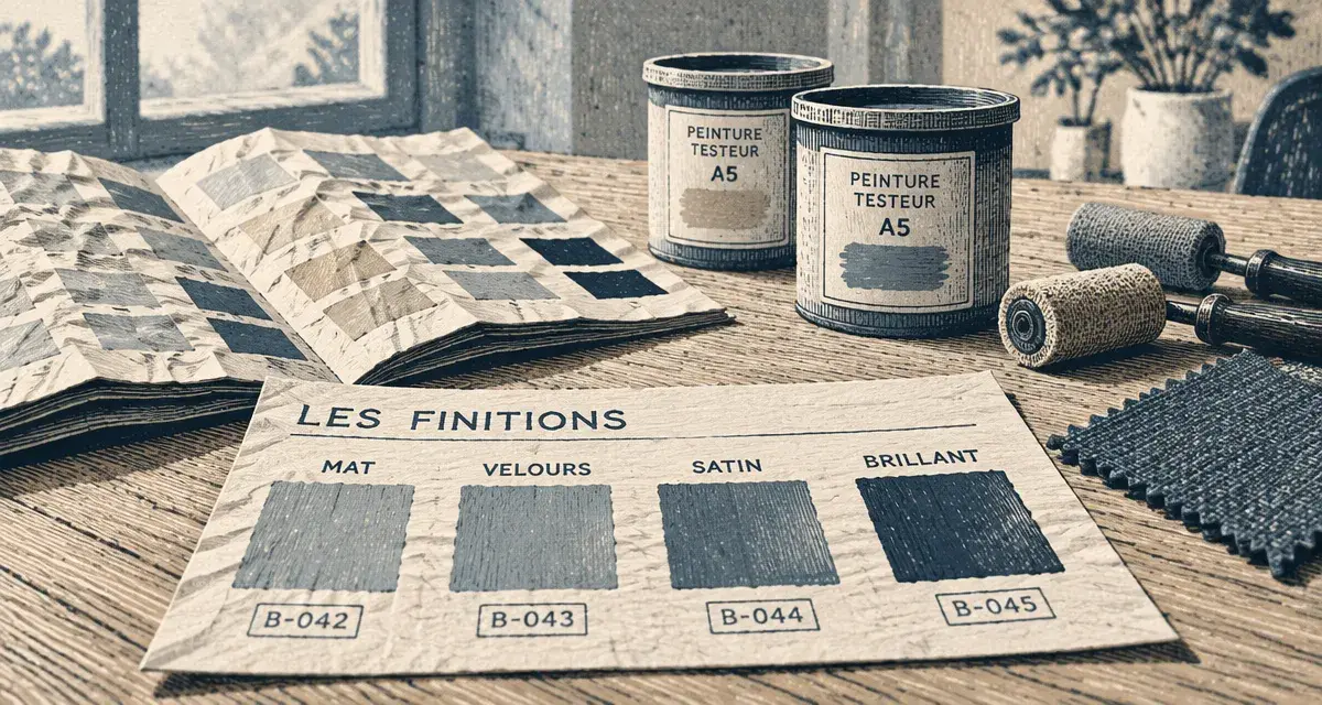 Nuancier peinture murale : teinte écran différente du mur